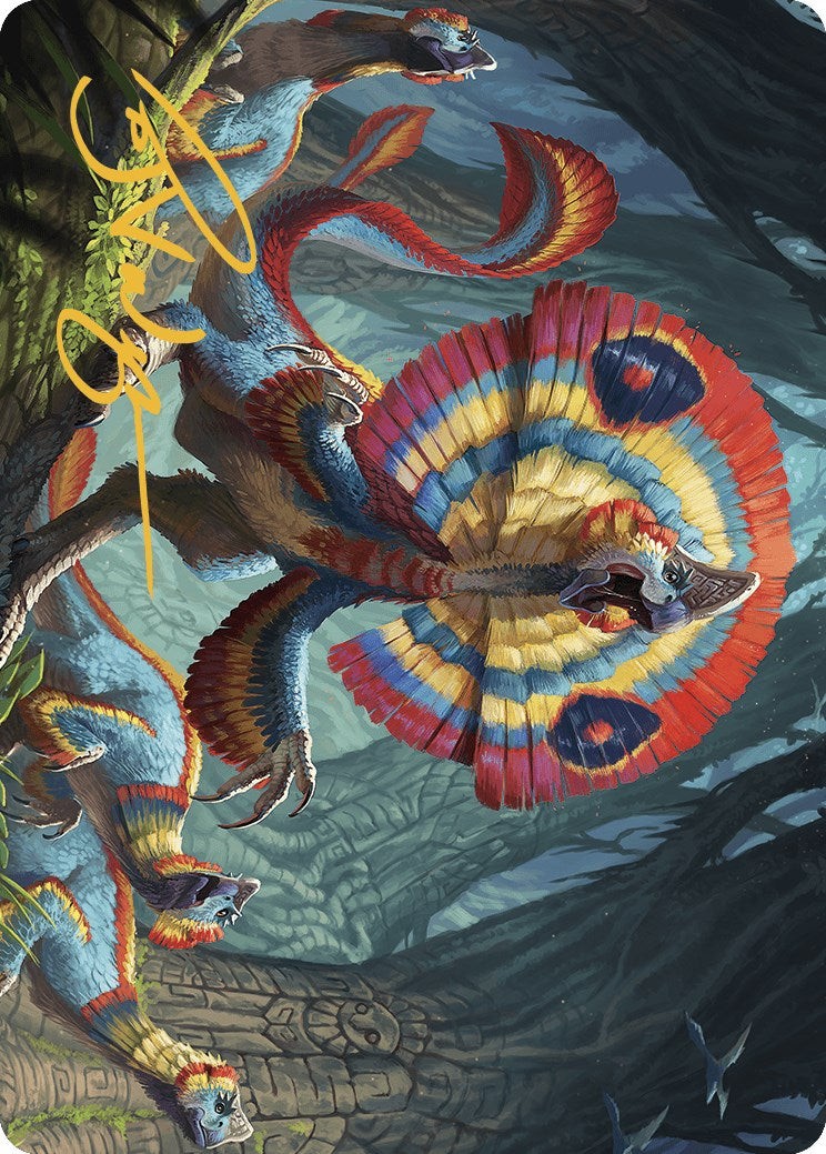 Sunfrill Imitator Art Card (Gold-Stamped Signature) [The Lost Caverns of Ixalan Art Series] | Galaxy Games LLC