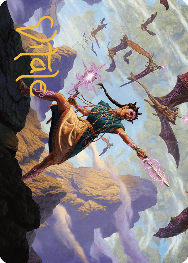 Warden of the Inner Sky Art Card (Gold-Stamped Signature) [The Lost Caverns of Ixalan Art Series] | Galaxy Games LLC