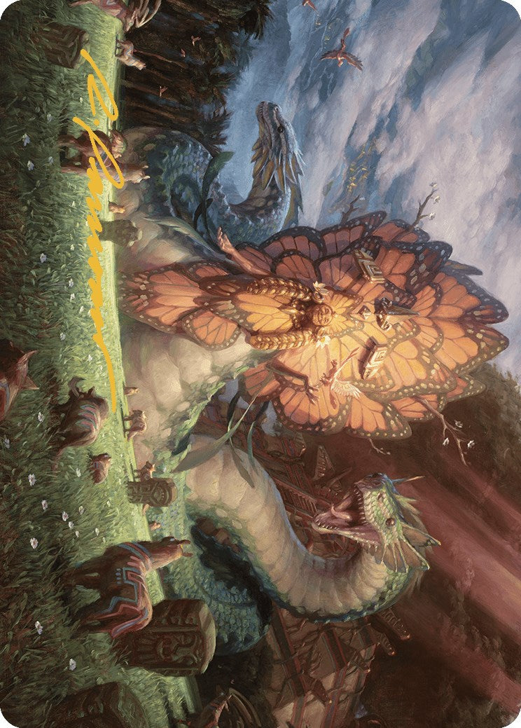 Ojer Kaslem, Deepest Growth Art Card (30/81) (Gold-Stamped Signature) [The Lost Caverns of Ixalan Art Series] | Galaxy Games LLC