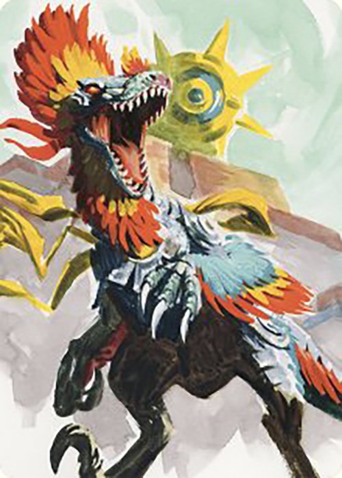 Pantlaza, Sun-Favored Art Card [The Lost Caverns of Ixalan Art Series] | Galaxy Games LLC