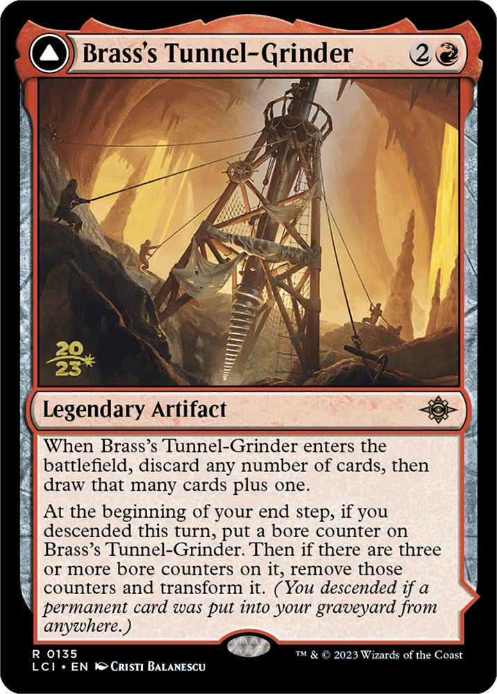 Brass's Tunnel-Grinder // Tecutlan, the Searing Rift [The Lost Caverns of Ixalan Prerelease Cards] | Galaxy Games LLC