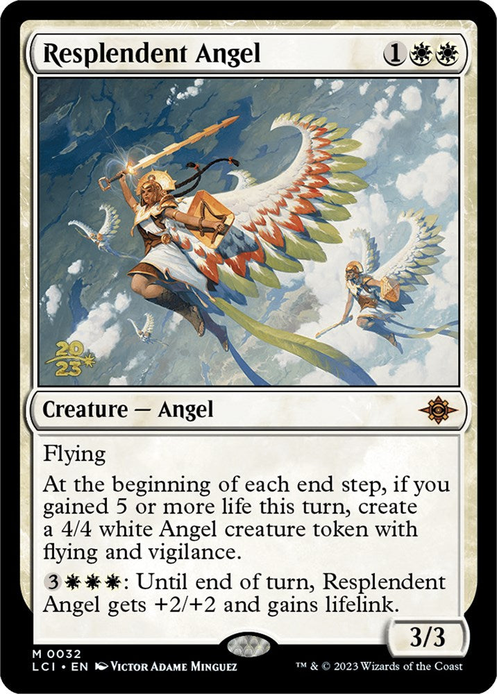 Resplendent Angel (LCI) [The Lost Caverns of Ixalan Prerelease Cards] | Galaxy Games LLC