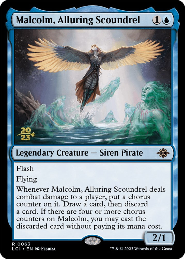 Malcolm, Alluring Scoundrel [The Lost Caverns of Ixalan Prerelease Cards] | Galaxy Games LLC