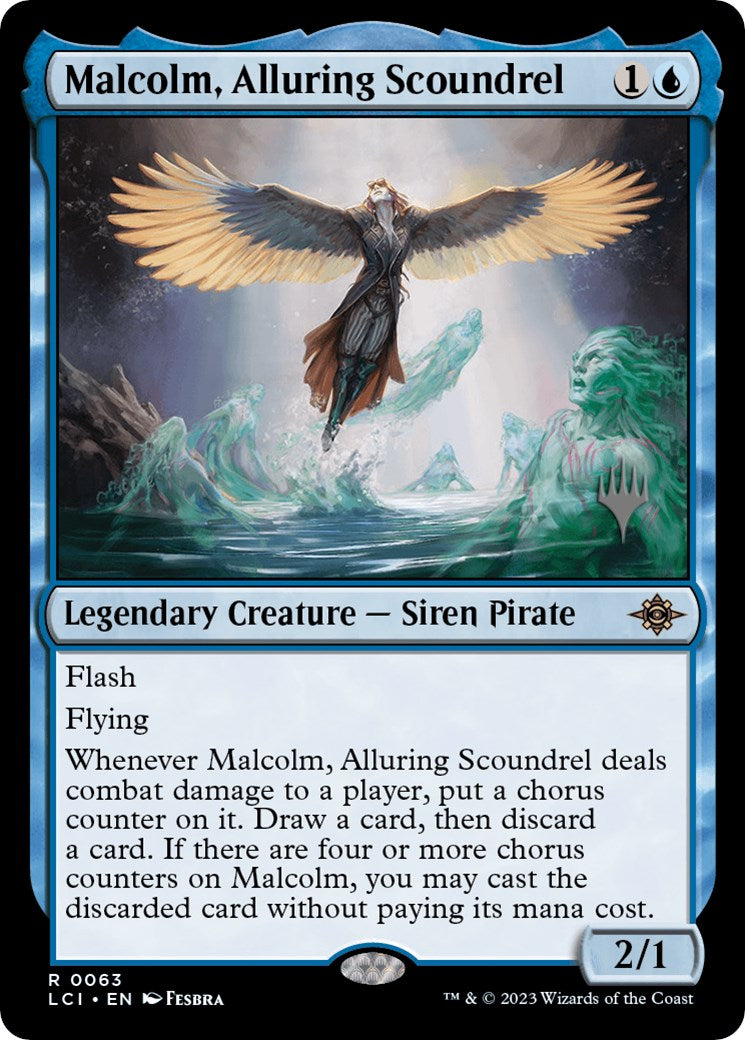 Malcolm, Alluring Scoundrel (Promo Pack) [The Lost Caverns of Ixalan Promos] | Galaxy Games LLC