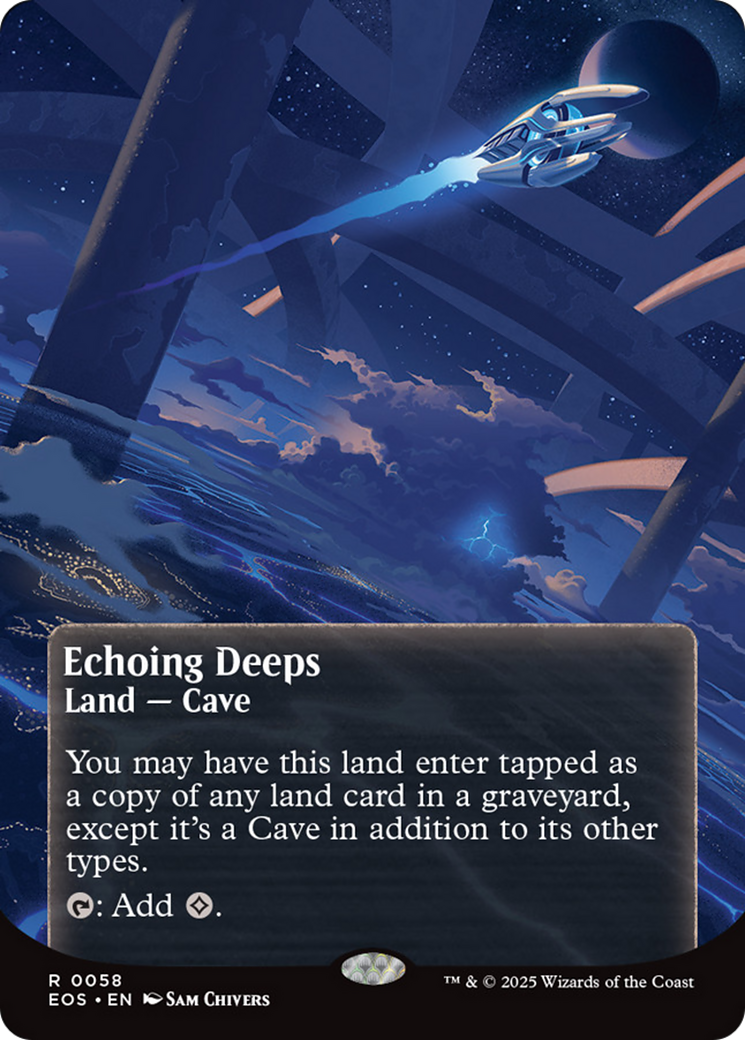 Echoing Deeps (0058) (Borderless) [Edge of Eternities: Stellar Sights] | Galaxy Games LLC