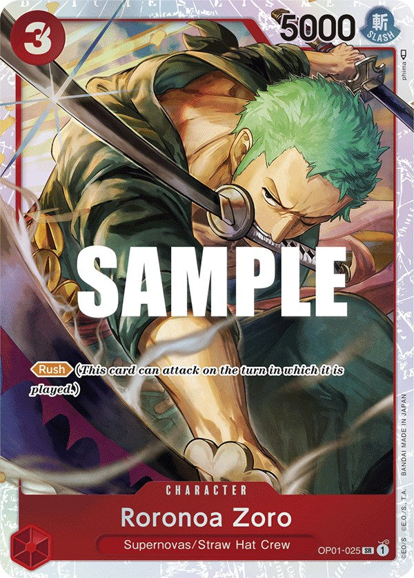 Roronoa Zoro (OP01-025) (Ultra Deck: The Three Captains) [One Piece Promotion Cards] | Galaxy Games LLC