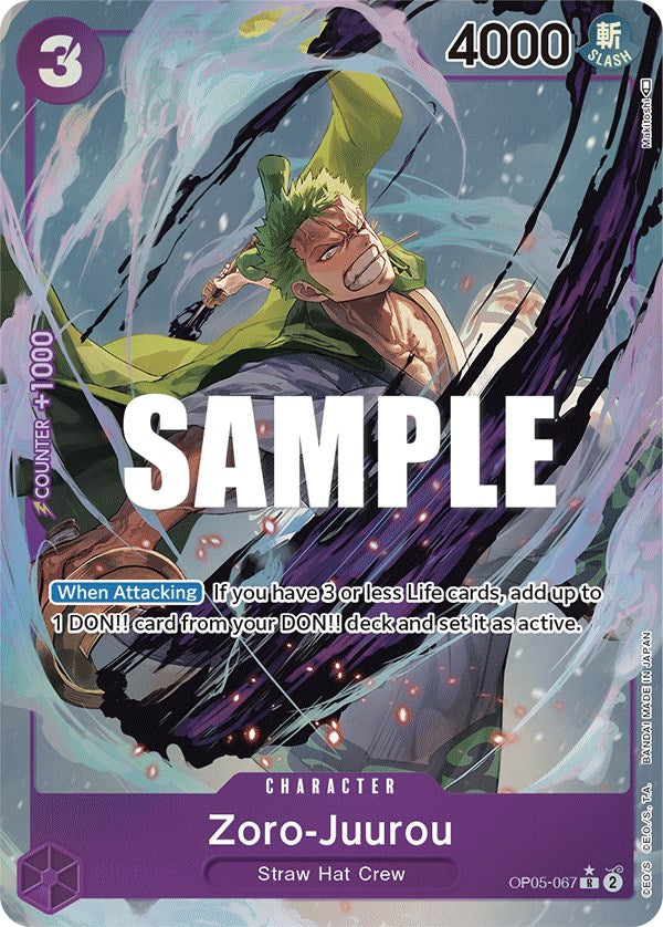 Zoro-Juurou (Alternate Art) [Awakening of the New Era] | Galaxy Games LLC