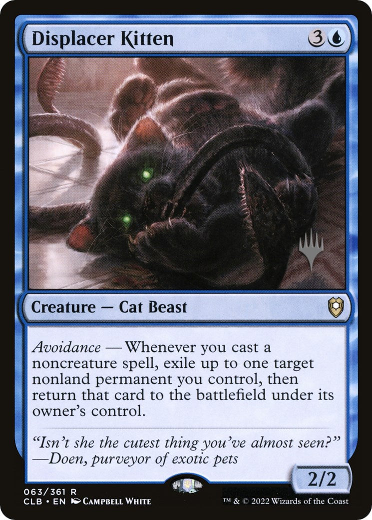 Displacer Kitten (Promo Pack) [The Lost Caverns of Ixalan Promos] | Galaxy Games LLC