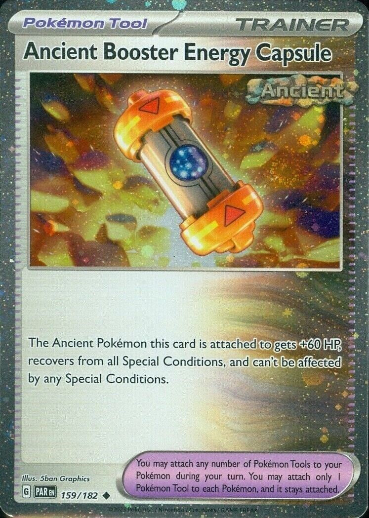 Ancient Booster Energy Capsule (159/182) (Cosmos Holo) [Scarlet & Violet: Paradox Rift] | Galaxy Games LLC