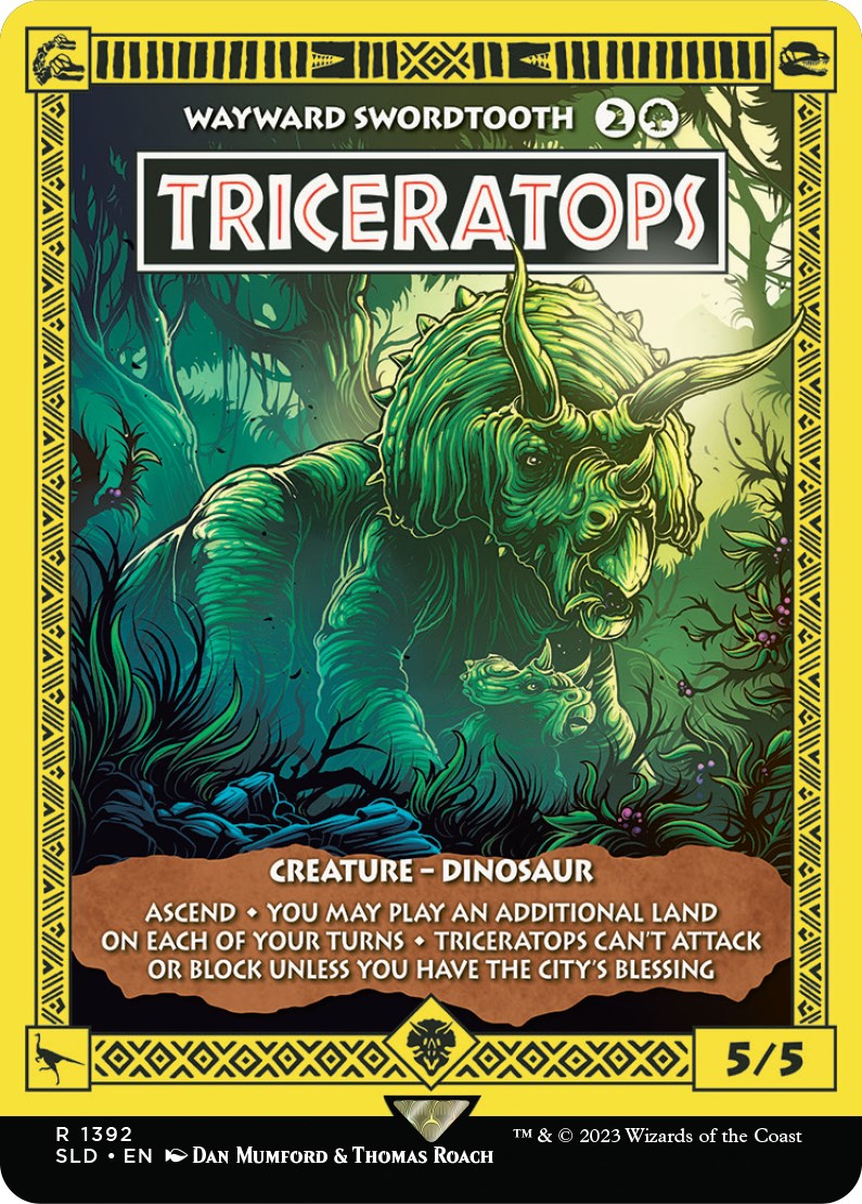 Triceratops - Wayward Swordtooth [Secret Lair Drop Series] | Galaxy Games LLC