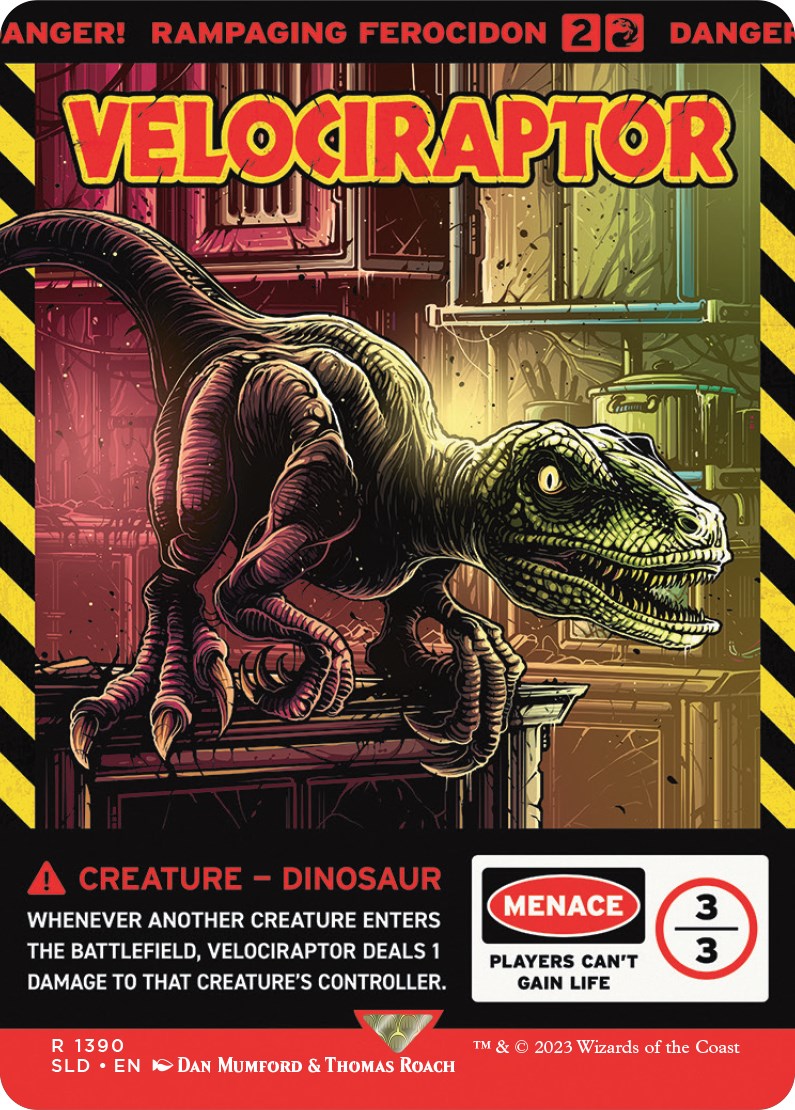 Velociraptor - Rampaging Ferocidon [Secret Lair Drop Series] | Galaxy Games LLC