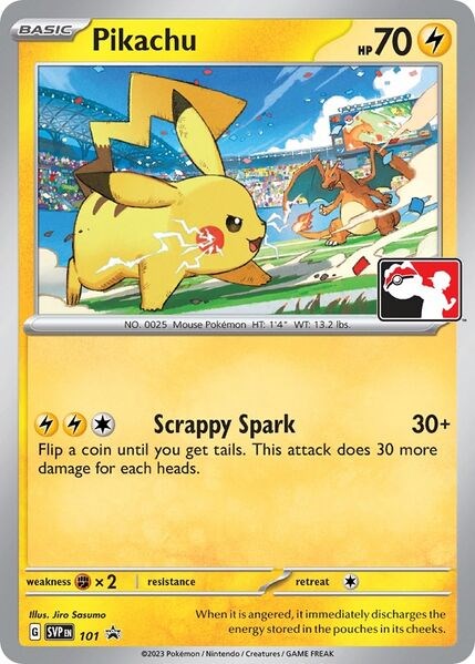 Pikachu (101) (Play Pokemon Promo) [League & Championship Cards] | Galaxy Games LLC