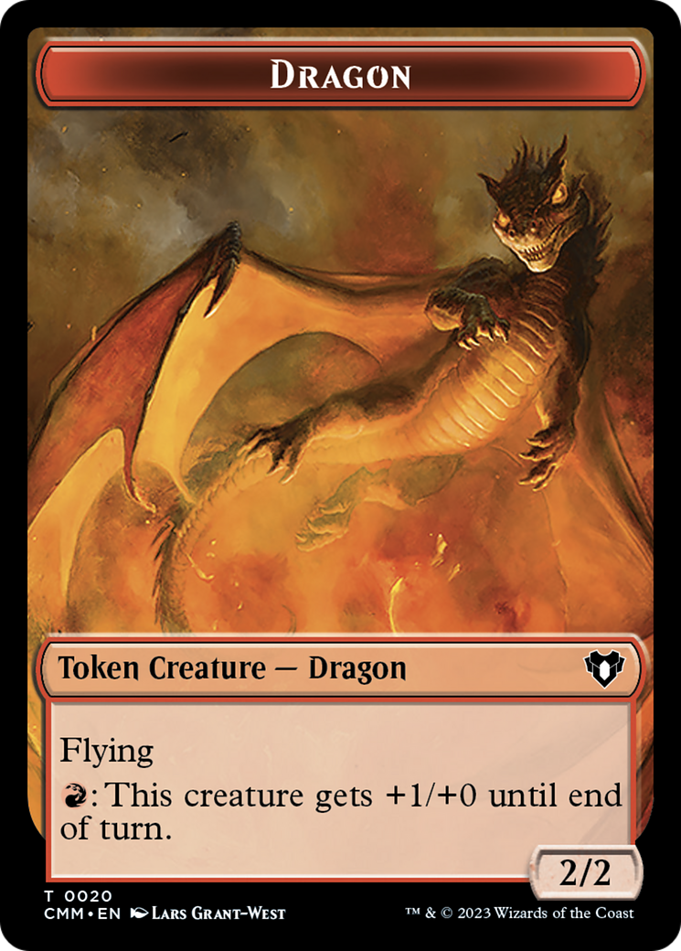 Dragon Token (20) [Commander Masters Tokens] | Galaxy Games LLC