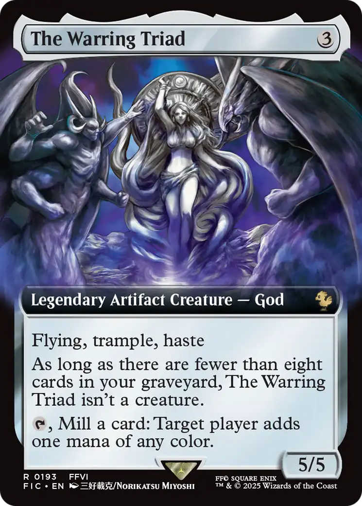 The Warring Triad (Extended Art) [FINAL FANTASY Commander] | Galaxy Games LLC