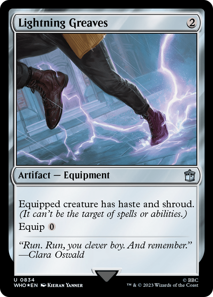 Lightning Greaves (Surge Foil) [Doctor Who] | Galaxy Games LLC