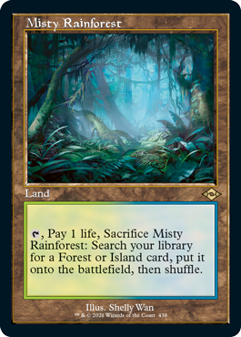 Misty Rainforest (Retro Foil Etched) [Modern Horizons 2] | Galaxy Games LLC