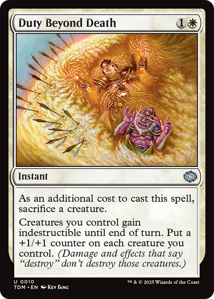 Duty Beyond Death [Tarkir: Dragonstorm] | Galaxy Games LLC