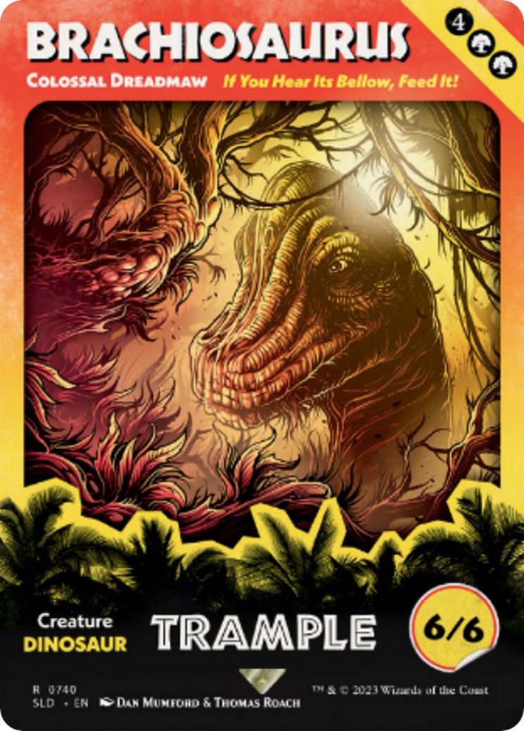 Brachiosaurus - Colossal Dreadmaw (Rainbow Foil) [Secret Lair Drop Series] | Galaxy Games LLC