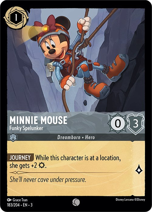 Minnie Mouse - Funky Spelunker (183/204) [Into the Inklands] | Galaxy Games LLC