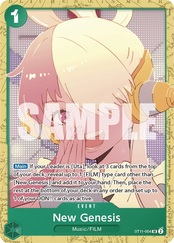 New Genesis (Starter Deck 11: Uta Deck Battle) [One Piece Promotion Cards] | Galaxy Games LLC