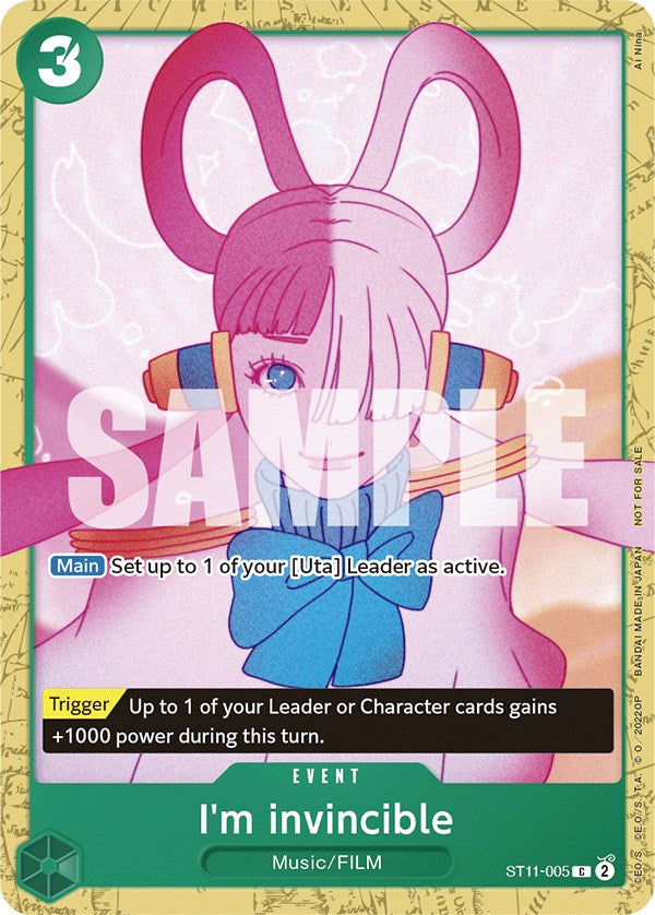 I'm invincible (Starter Deck 11: Uta Deck Battle) [One Piece Promotion Cards] | Galaxy Games LLC