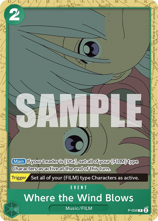 Where the Wind Blows (Starter Deck 11: Uta Deck Battle) [One Piece Promotion Cards] | Galaxy Games LLC