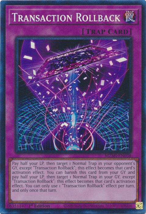 Transaction Rollback (CR) [MZMI-EN038] Collector's Rare | Galaxy Games LLC