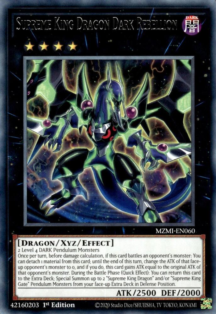 Supreme King Dragon Dark Rebellion [MZMI-EN060] Rare | Galaxy Games LLC