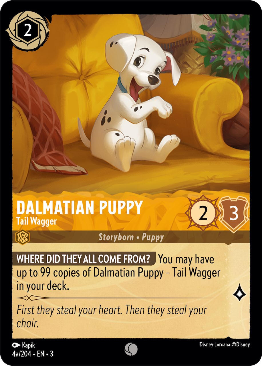 Dalmatian Puppy - Tail Wagger (4a) (4a/204) [Into the Inklands] | Galaxy Games LLC