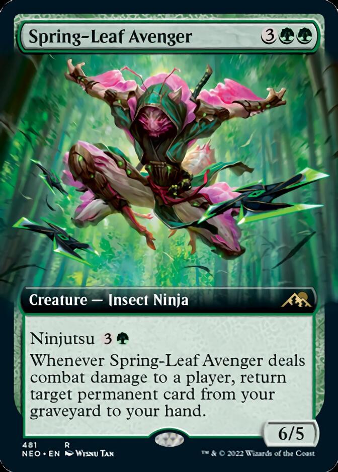 Spring-Leaf Avenger (Extended Art) [Kamigawa: Neon Dynasty] | Galaxy Games LLC