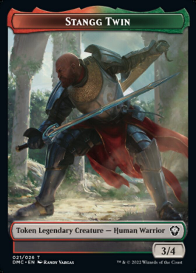 Bird (002) // Stangg Twin Double-Sided Token [Dominaria United Tokens] | Galaxy Games LLC