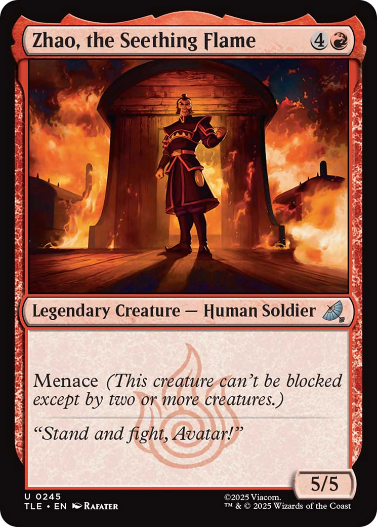 Zhao, the Seething Flame [Avatar: The Last Airbender: Eternal-Legal] | Galaxy Games LLC