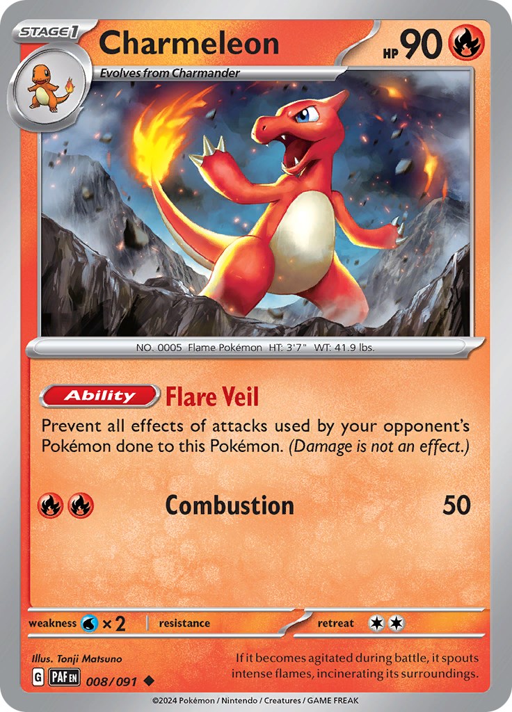 Charmeleon (008/091) [Scarlet & Violet: Paldean Fates] | Galaxy Games LLC