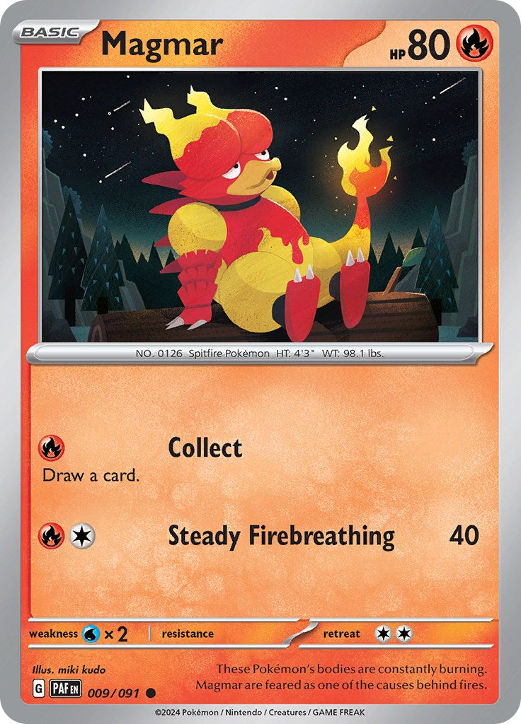 Magmar (009/091) [Scarlet & Violet: Paldean Fates] | Galaxy Games LLC