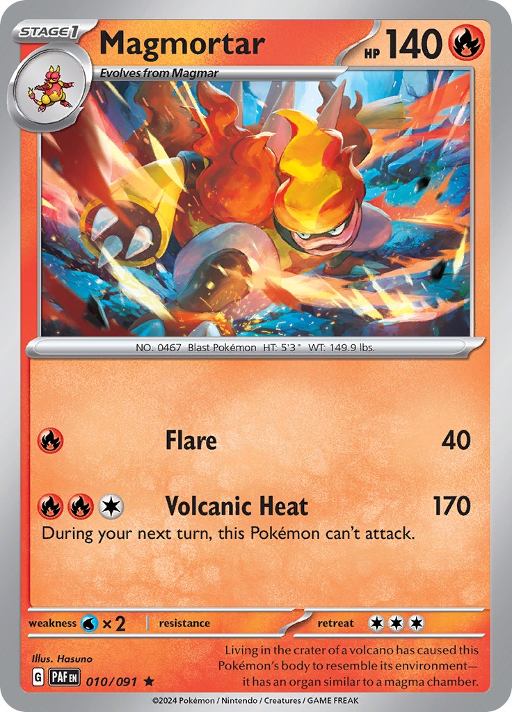 Magmortar (010/091) [Scarlet & Violet: Paldean Fates] | Galaxy Games LLC