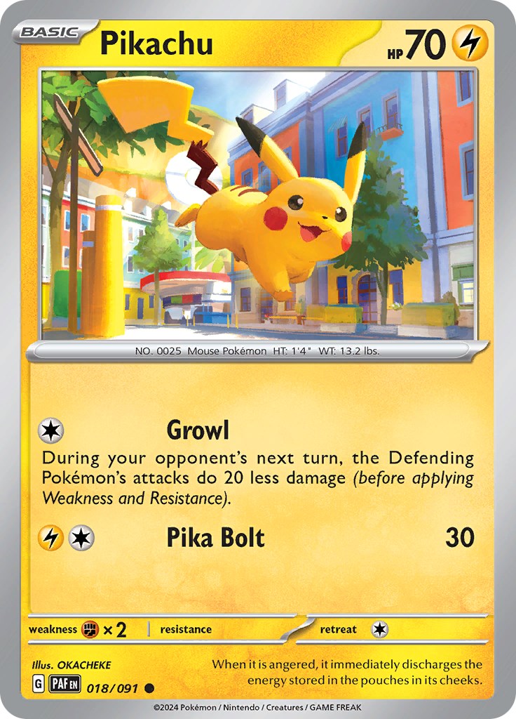 Pikachu (018/091) [Scarlet & Violet: Paldean Fates] | Galaxy Games LLC