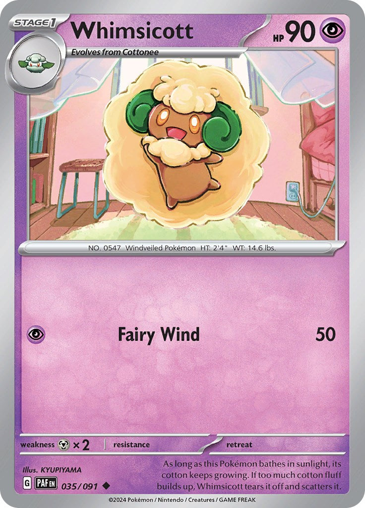 Whimsicott (035/091) [Scarlet & Violet: Paldean Fates] | Galaxy Games LLC