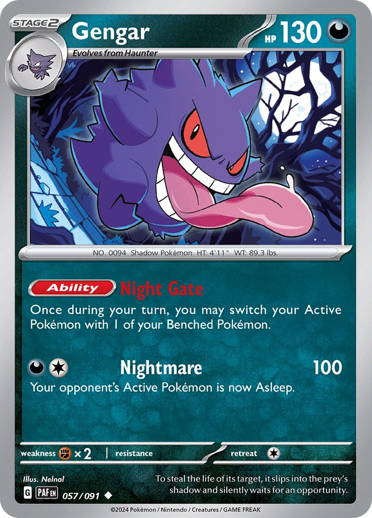 Gengar (057/091) [Scarlet & Violet: Paldean Fates] | Galaxy Games LLC