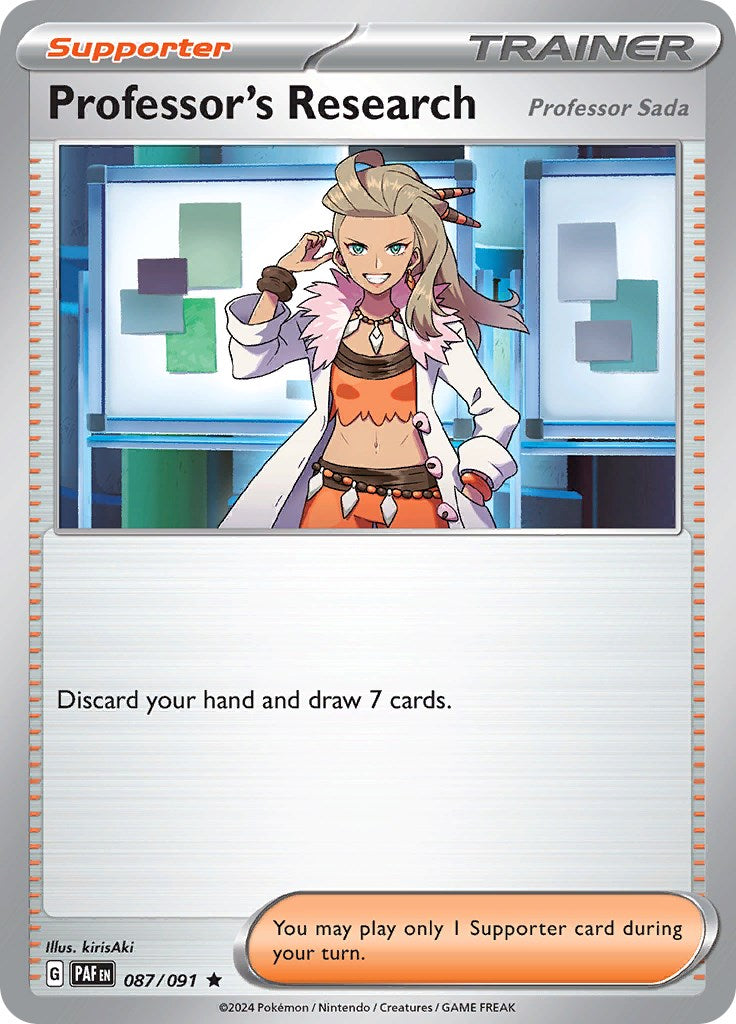 Professor's Research (087/091) [Scarlet & Violet: Paldean Fates] | Galaxy Games LLC