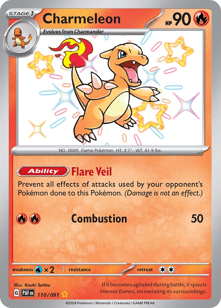 Charmeleon (110/091) [Scarlet & Violet: Paldean Fates] | Galaxy Games LLC