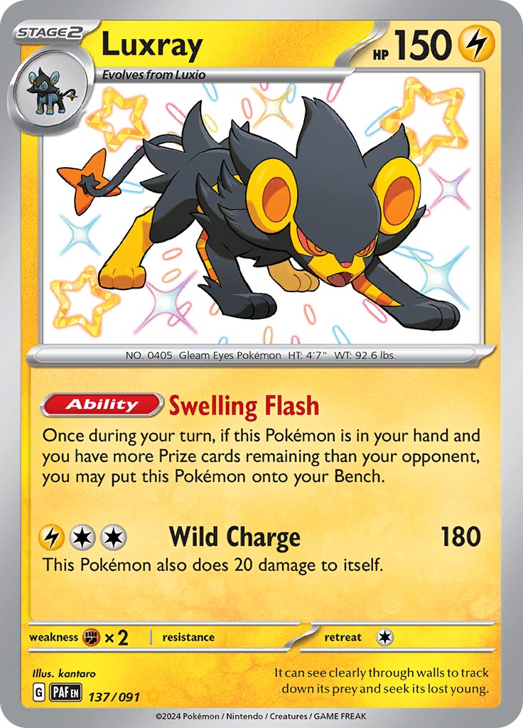 Luxray (137/091) [Scarlet & Violet: Paldean Fates] | Galaxy Games LLC