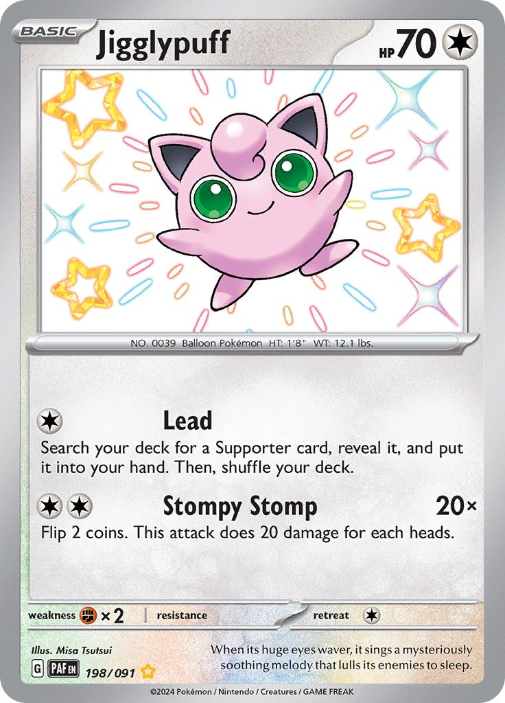 Jigglypuff (198/091) [Scarlet & Violet: Paldean Fates] | Galaxy Games LLC