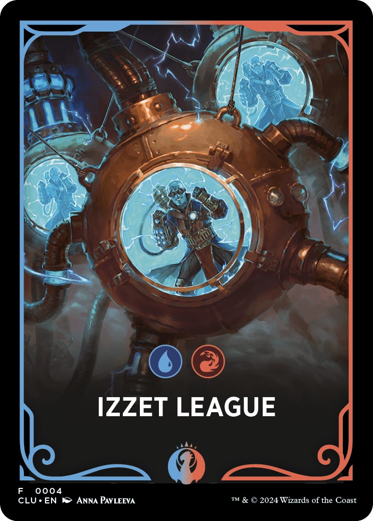 Izzet League Theme Card [Ravnica: Clue Edition Tokens] | Galaxy Games LLC