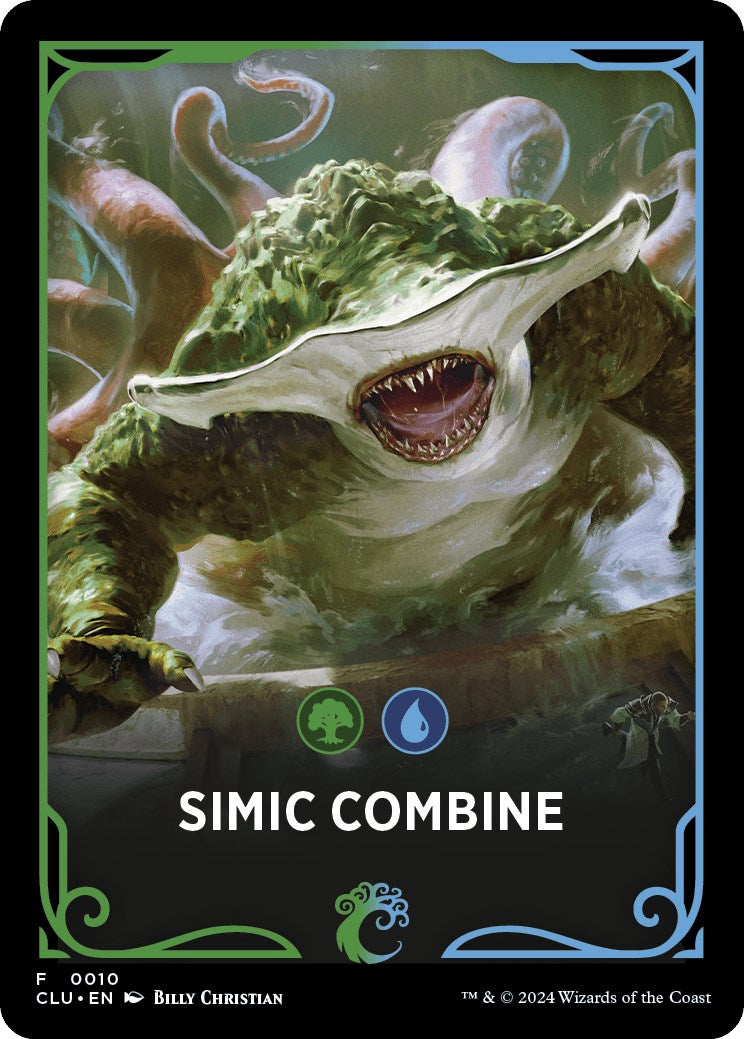 Simic Combine Theme Card [Ravnica: Clue Edition Tokens] | Galaxy Games LLC