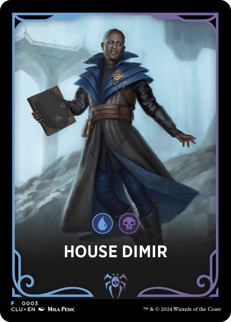 House Dimir Theme Card [Ravnica: Clue Edition Tokens] | Galaxy Games LLC