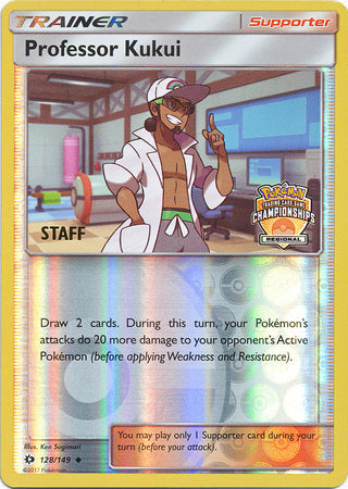 Professor Kukui (128/149) (Regional Championship Promo Staff) [Sun & Moon: Base Set] | Galaxy Games LLC