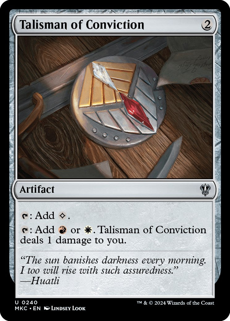 Talisman of Conviction [Murders at Karlov Manor Commander] | Galaxy Games LLC