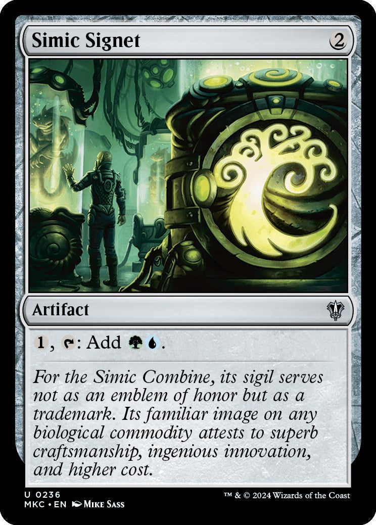 Simic Signet [Murders at Karlov Manor Commander] | Galaxy Games LLC