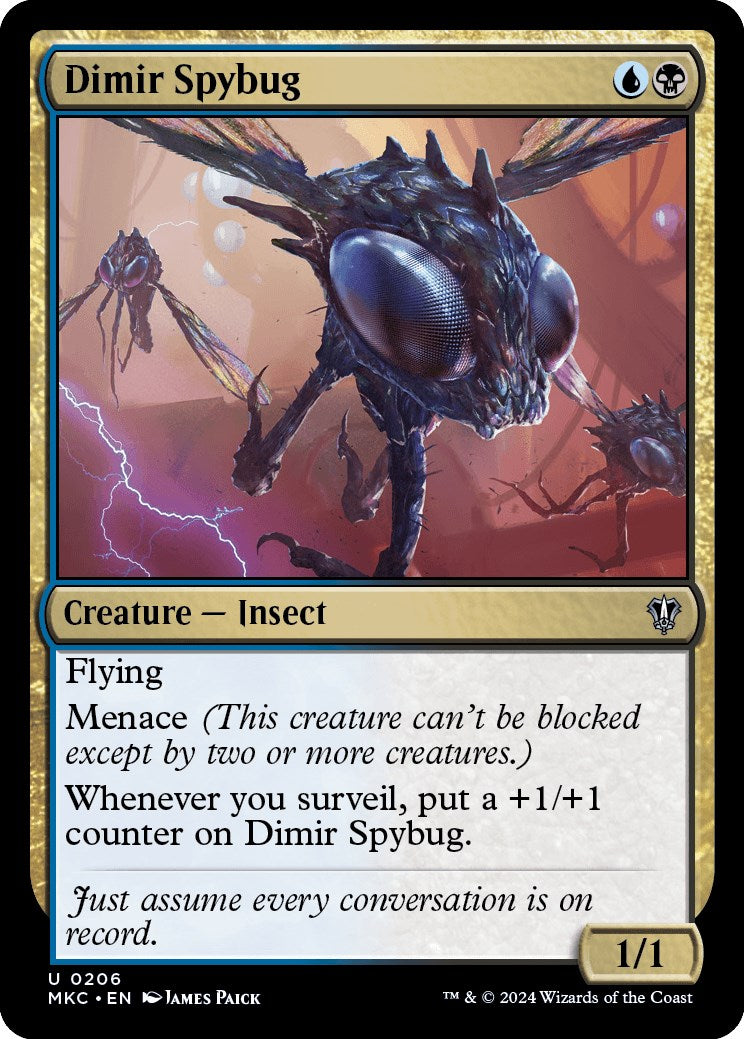 Dimir Spybug [Murders at Karlov Manor Commander] | Galaxy Games LLC