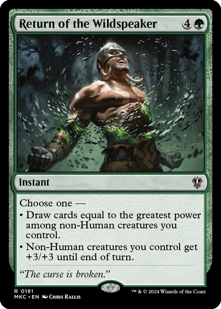 Return of the Wildspeaker [Murders at Karlov Manor Commander] | Galaxy Games LLC